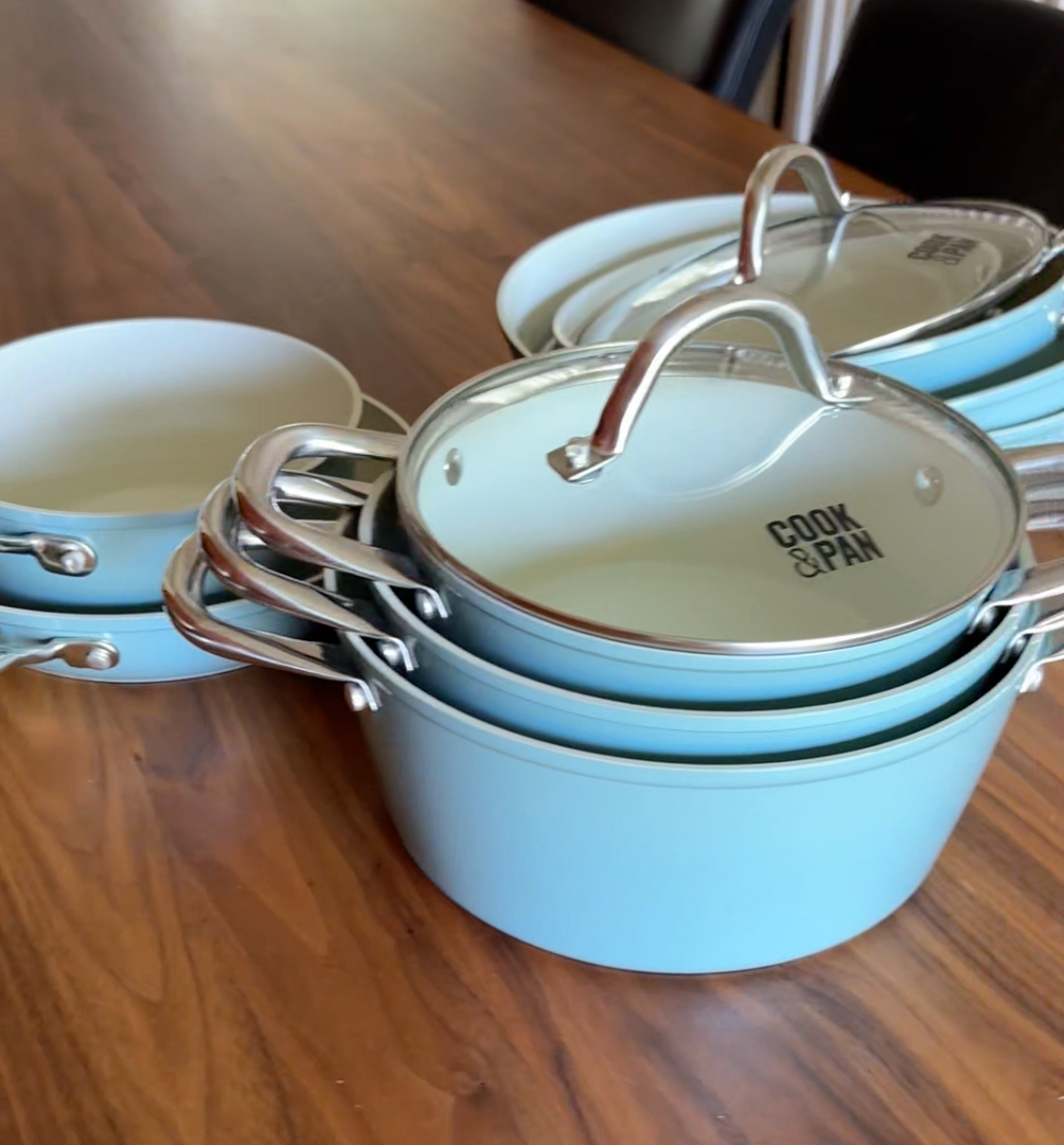Go Blue Cookware set 12-piece