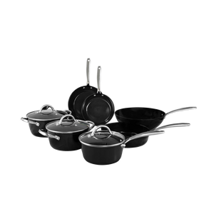 Zwarte pannenset 7-delig PFAS-vrij | Signature – Cook & Pan