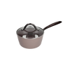 Taupe of Mind Steelpan met glazen deksel 18 cm