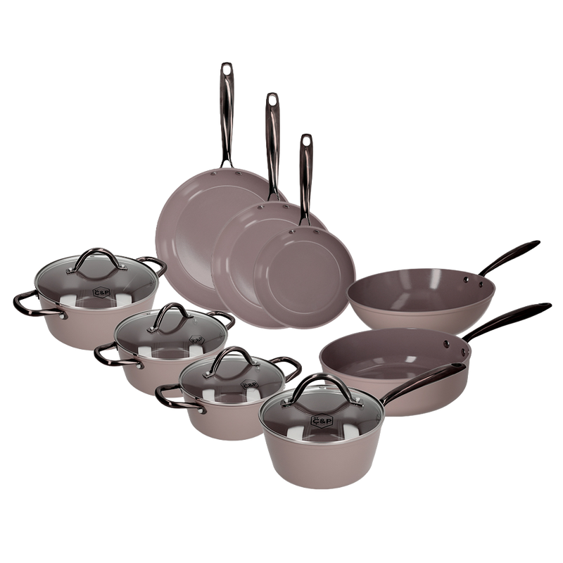 Taupe of Mind Topfset und Pfannenset 9-teilig