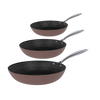 Taupe of Mind Honey 3-piece Frying Pan Set - Stainless Steel