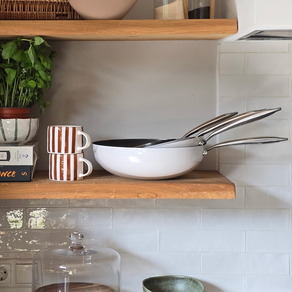 Go Ivory Honey Wok 30 cm - RVS