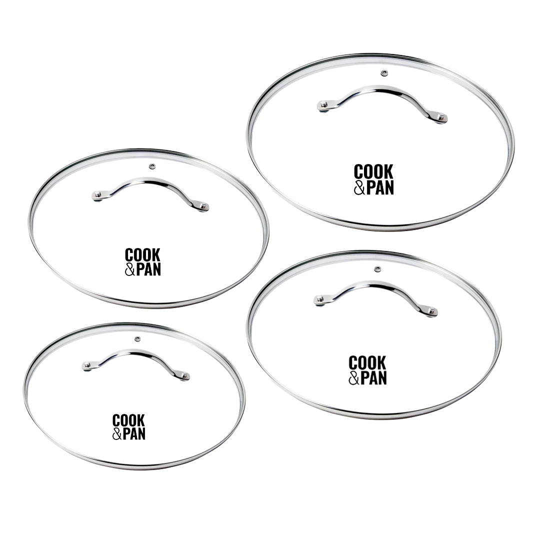 Glasdeckel Set 4-teilig