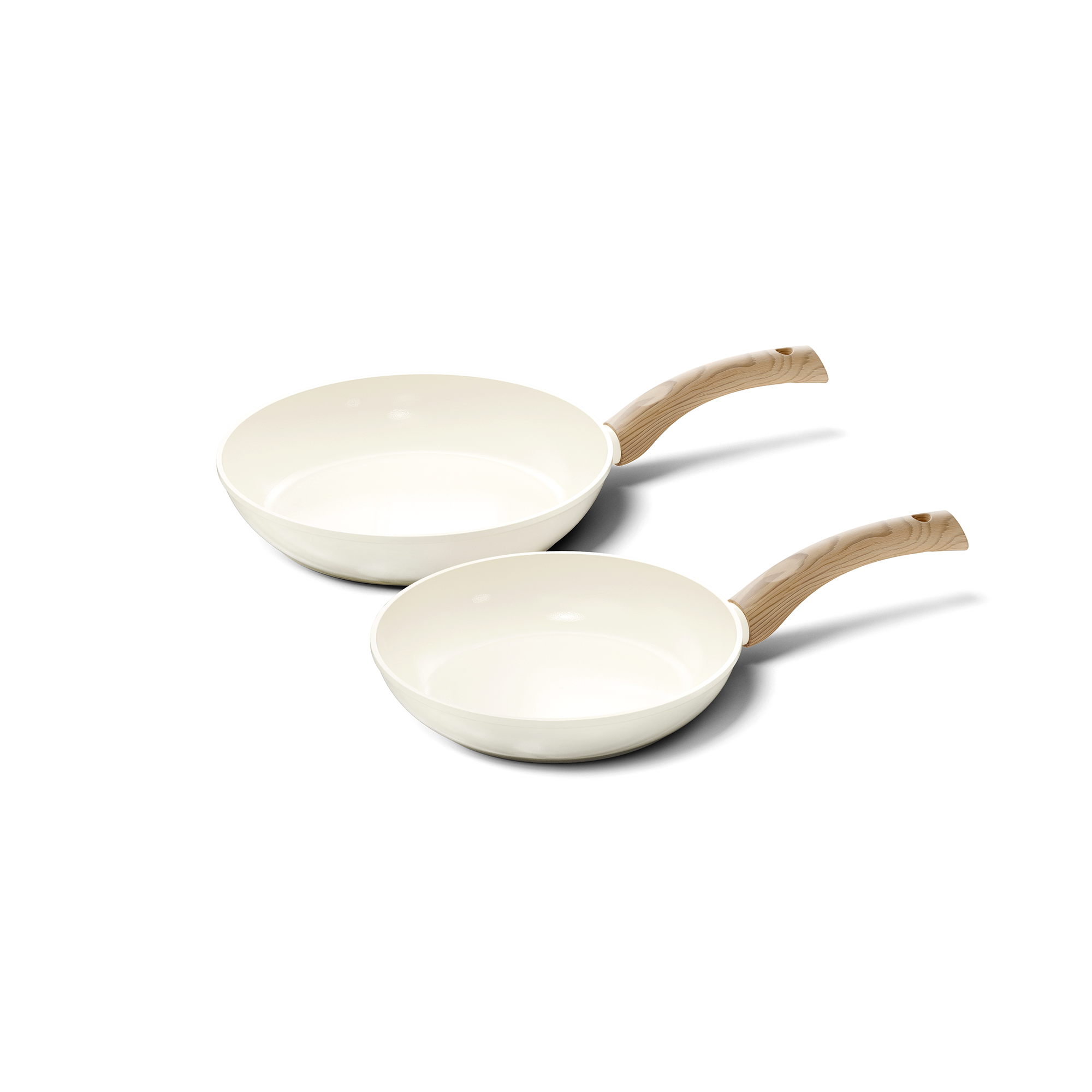 Set de poêles à frire Go Ivory 2 pièces