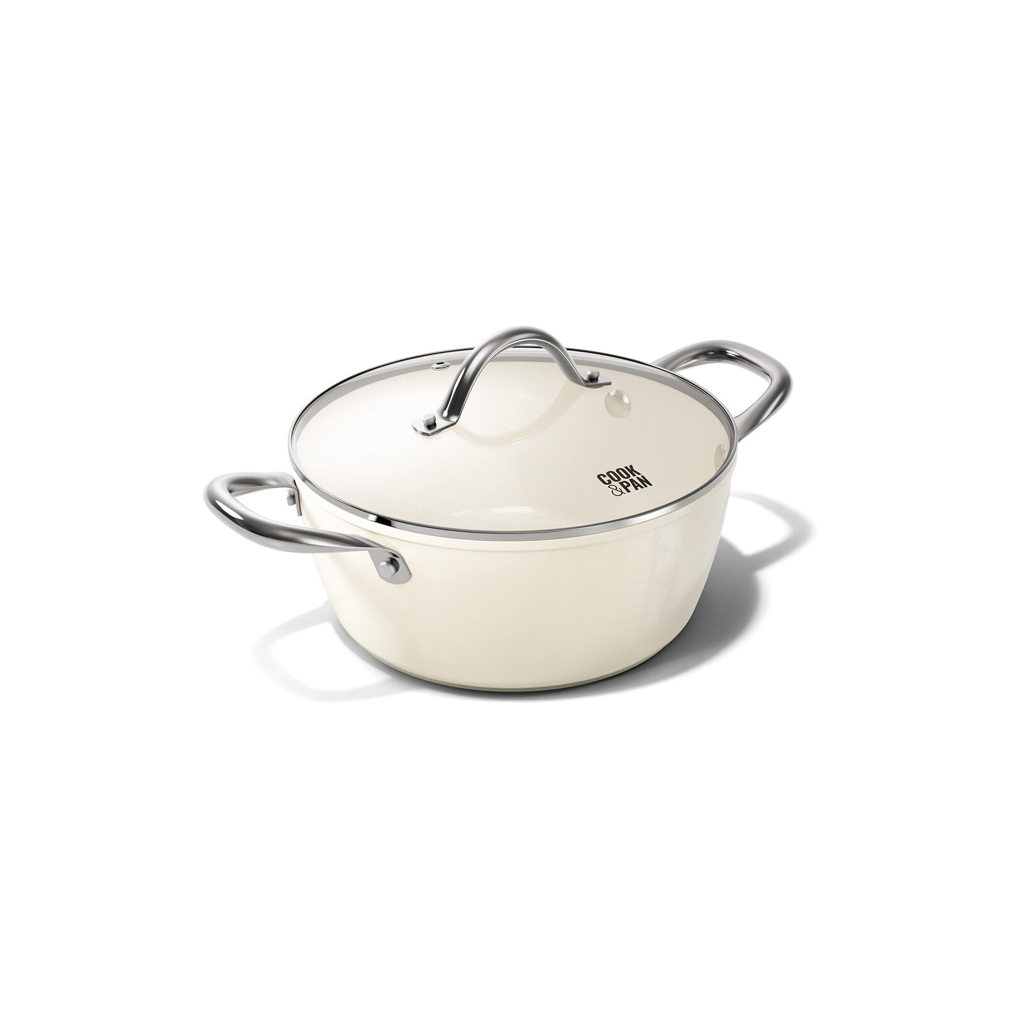 Faitout Go Ivory avec couvercle 24 cm