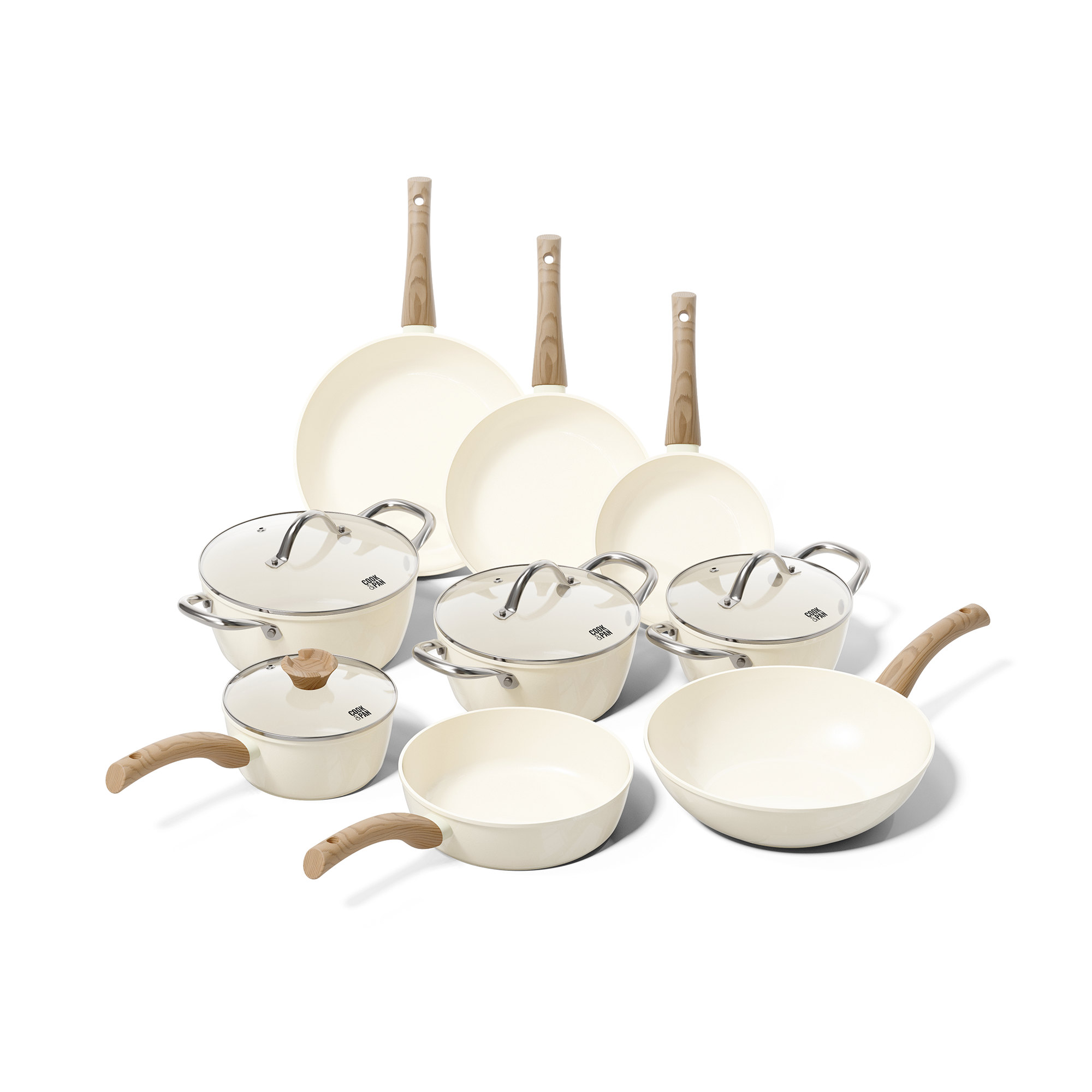 Go Ivory Batterie de cuisine 9 pièces