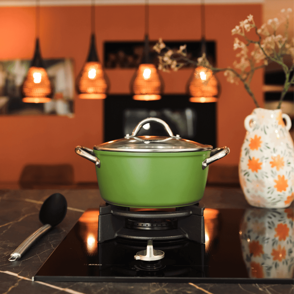 Groene kookpot 24 cm sfeerafbeelding | Go Green By C&P