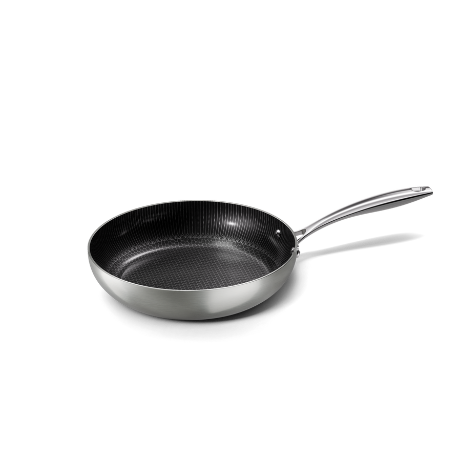 Honey Bratpfanne 24 cm mit keramischer Antihaftbeschichtung und silberfarbenem Aluminiumkörper