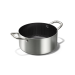 Cocotte Honey 20 cm avec revêtement antiadhésif céramique, corps inox et poignées ergonomiques