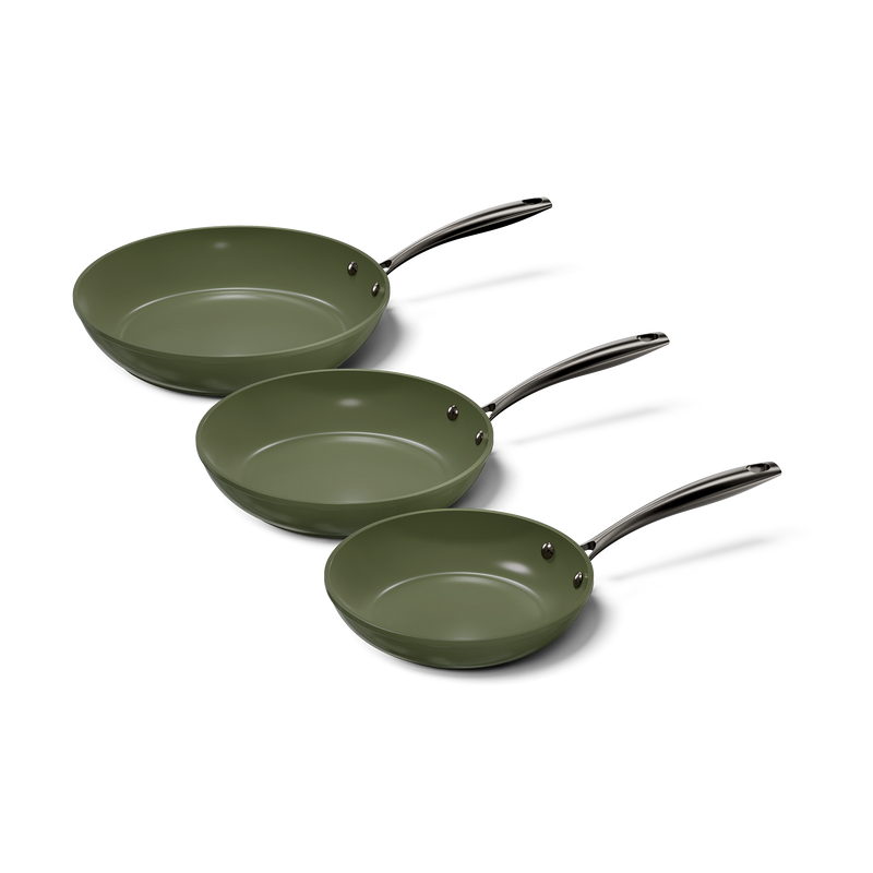 Dark Olive Pfannenset 3-teilig