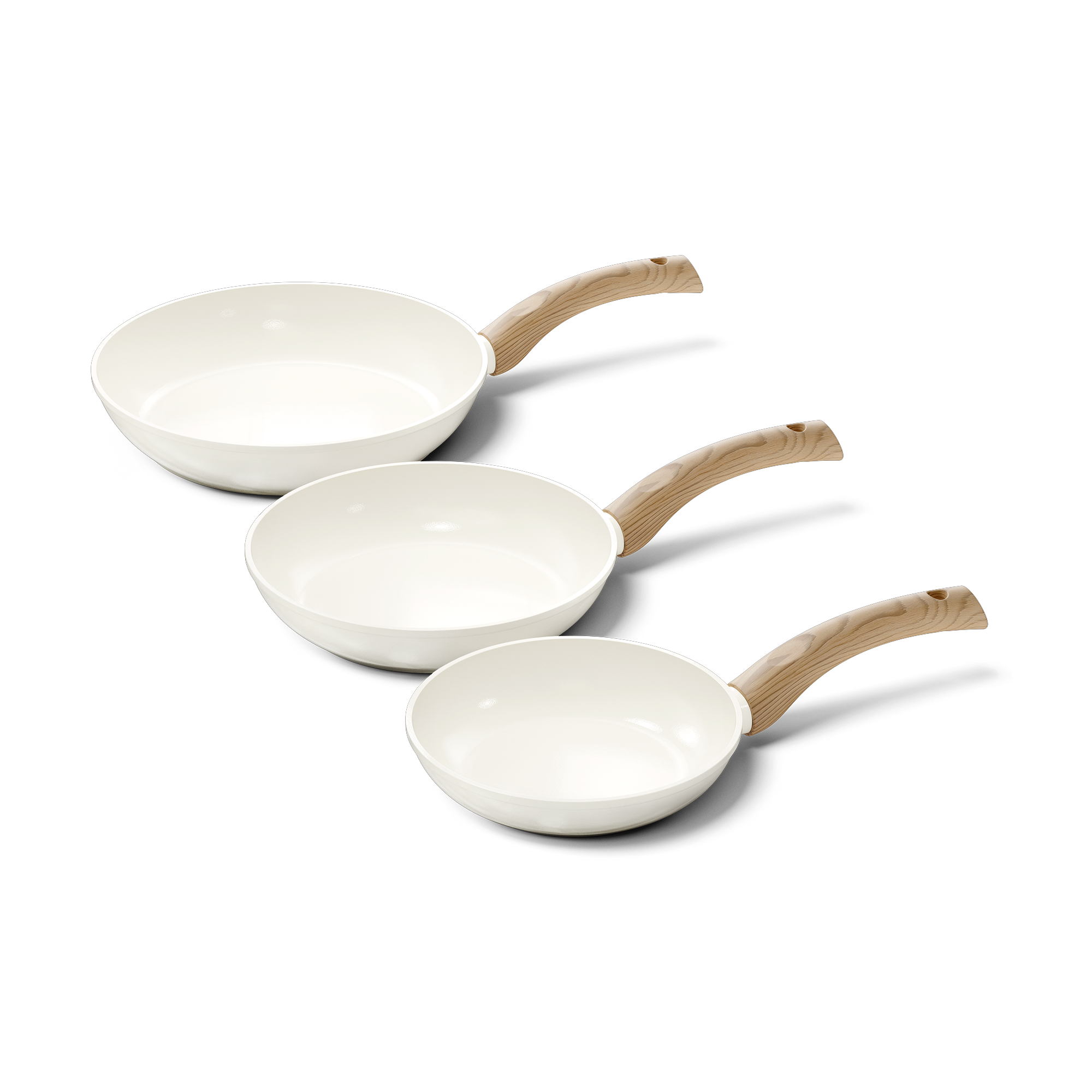 Go Ivory Frying pan set 3-piece