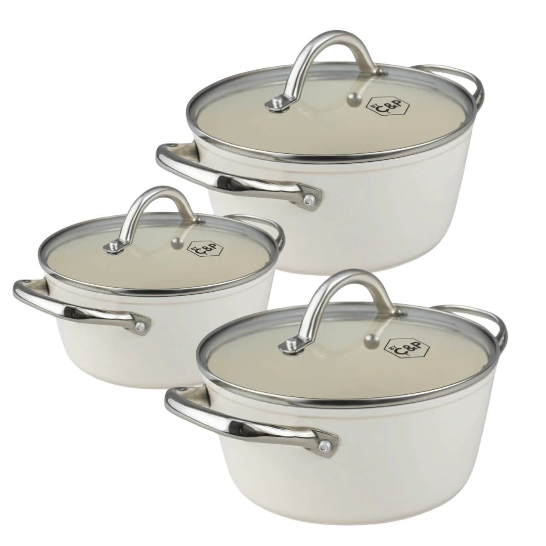 Go Ivory Kookpannenset 3-delig