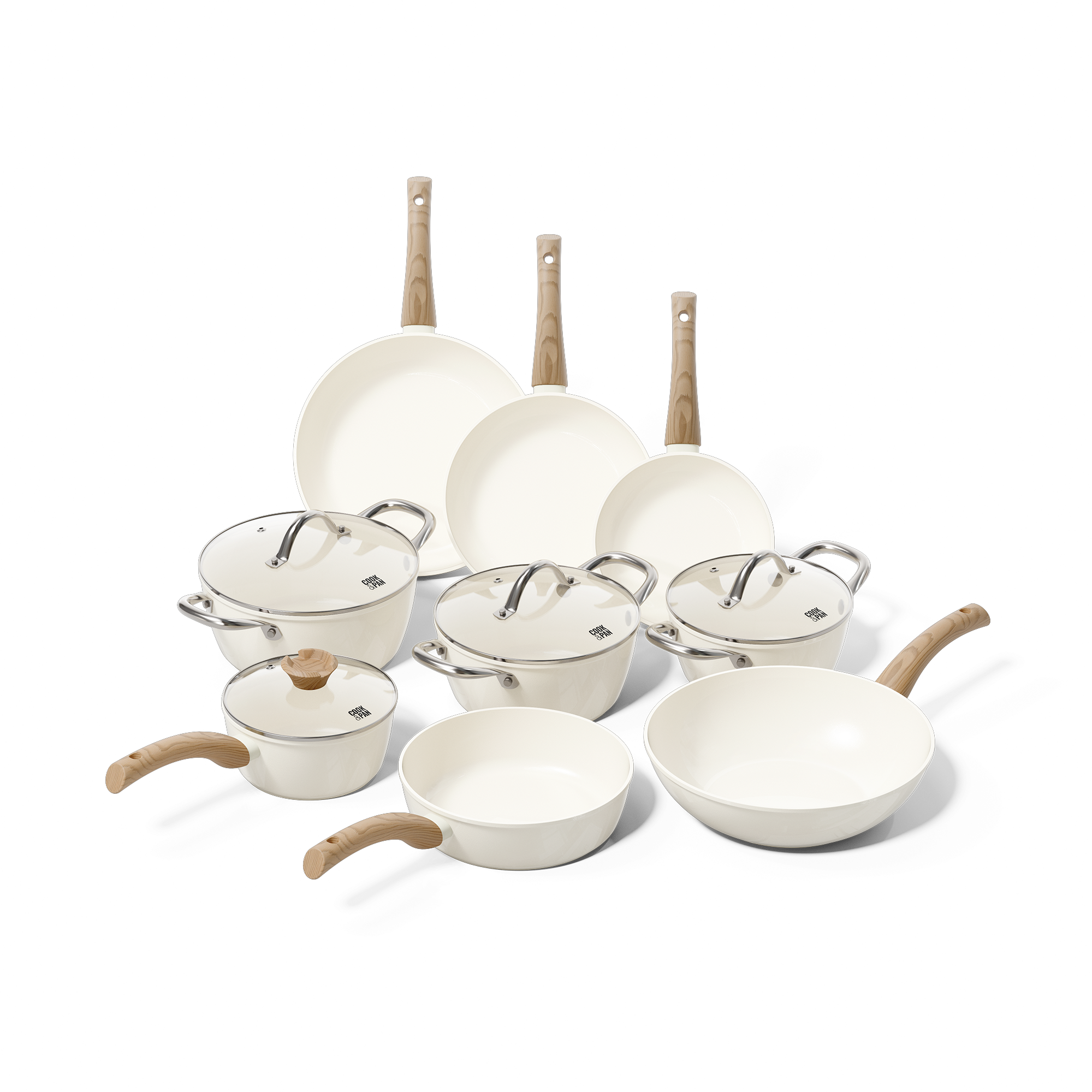 Go Ivory Pannenset 9-delig