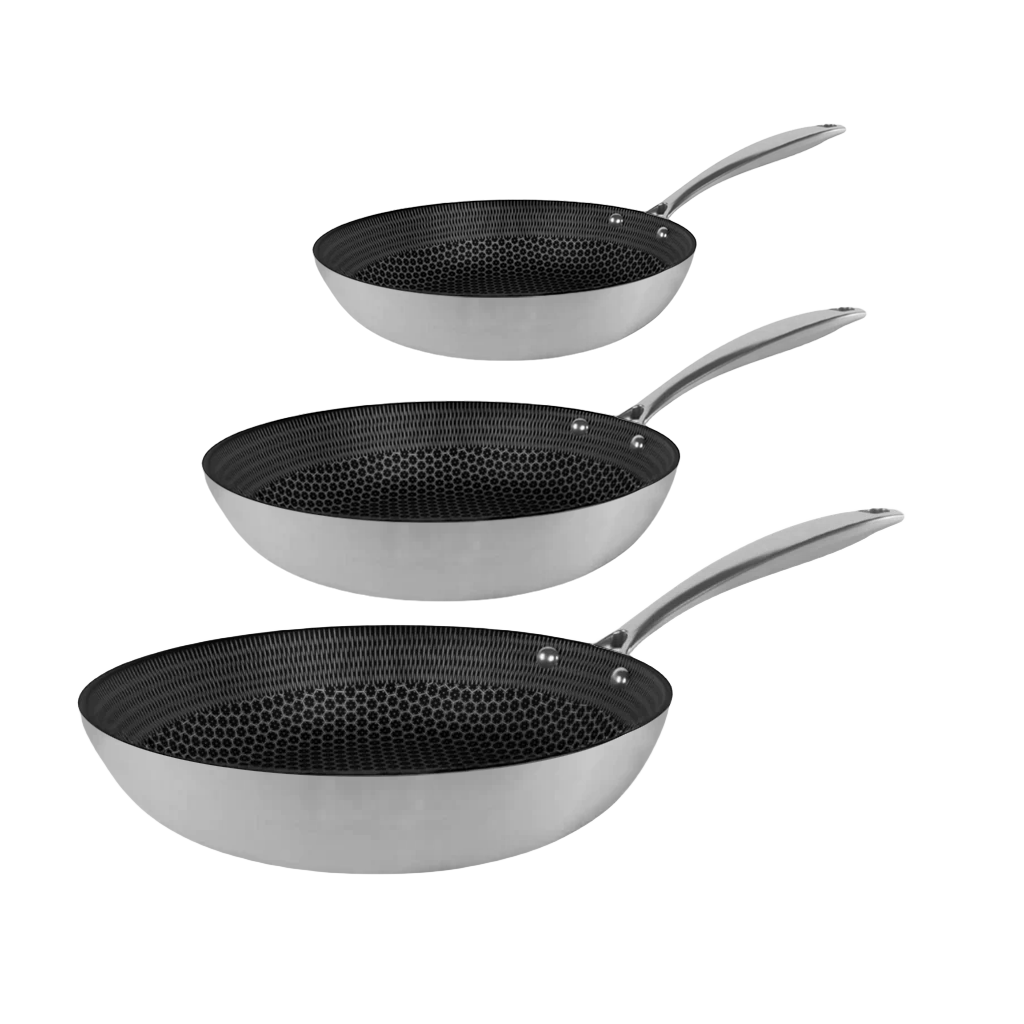 Honey Frying Pans set 3-piece