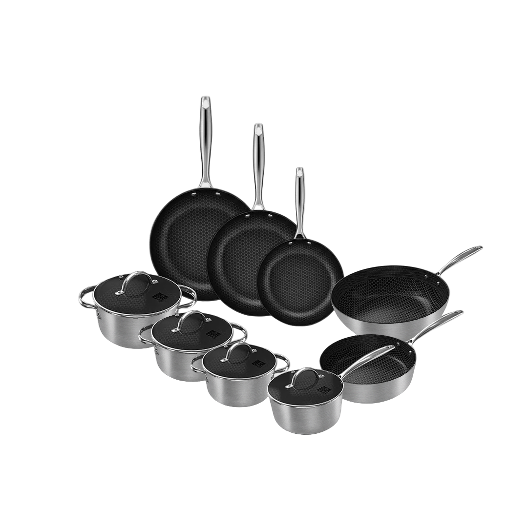 Honey Stainless Steel Cookware set 9-piece