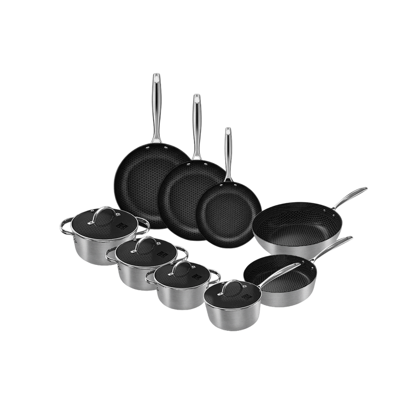 Honey Stainless Steel Cookware set 9-piece