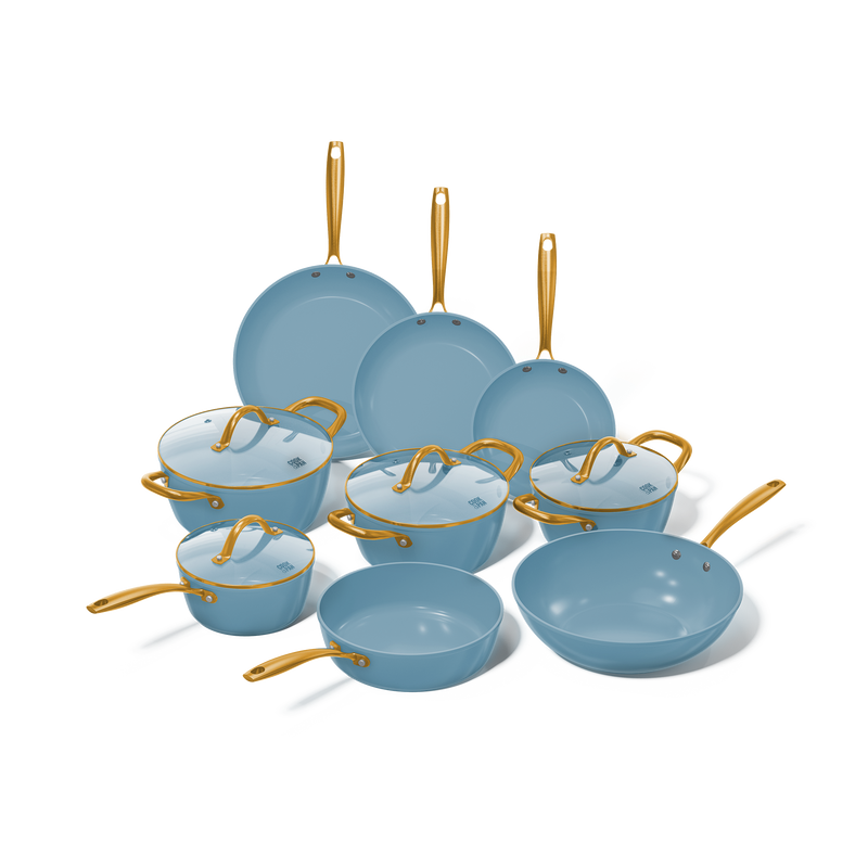 Ocean Blue Cookware set 9-piece