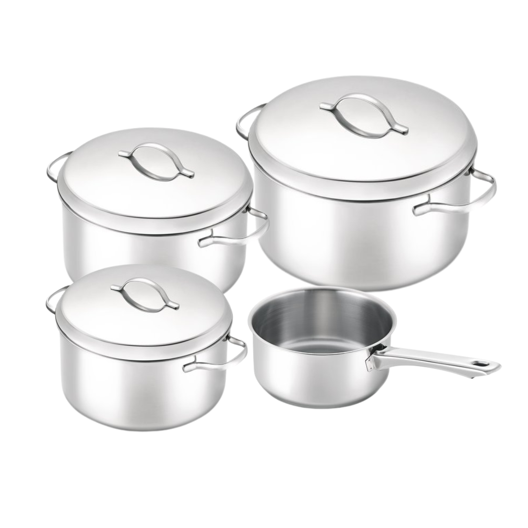 Zurich 4-piece cookware set - stainless steel – Cook and Pan